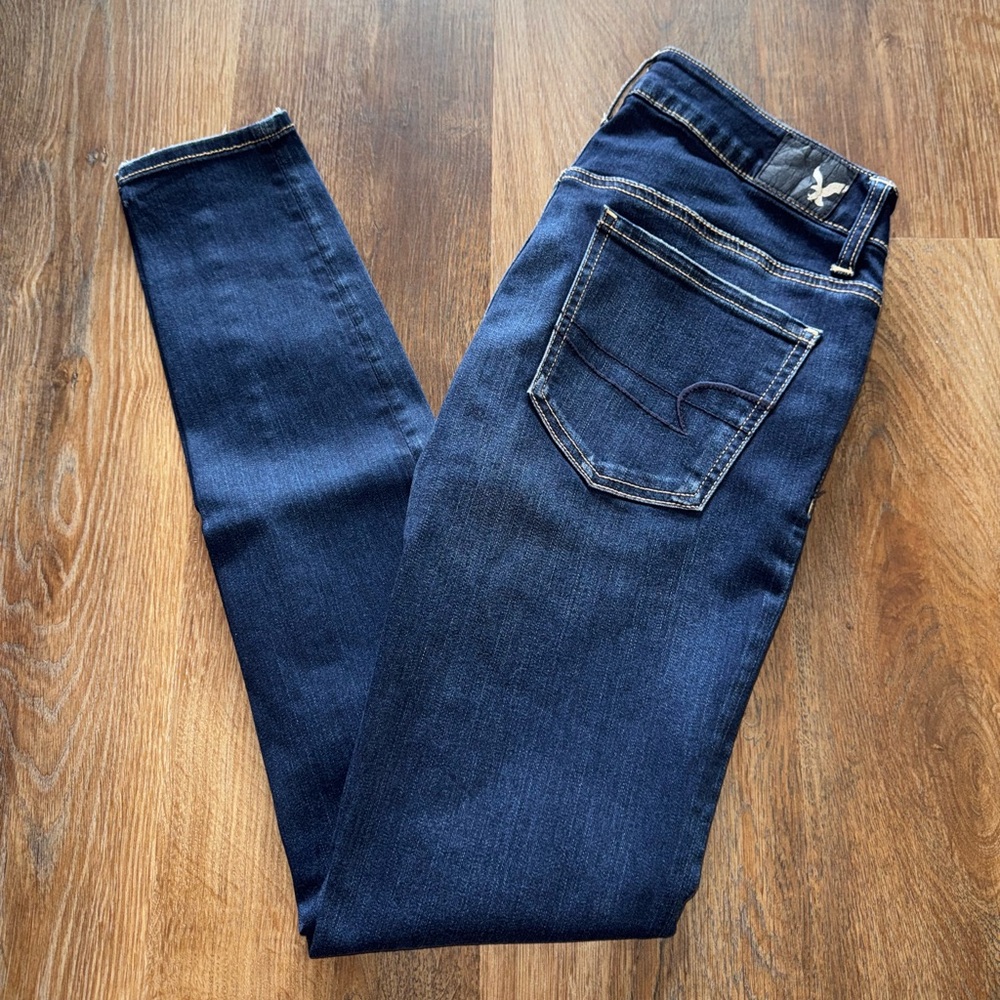 American Eagle Outfitters Dark Blue Skinny Jeans
